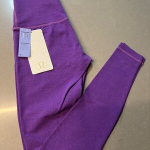 Lululemon Athletica Purple Leggings High Waist Stretch